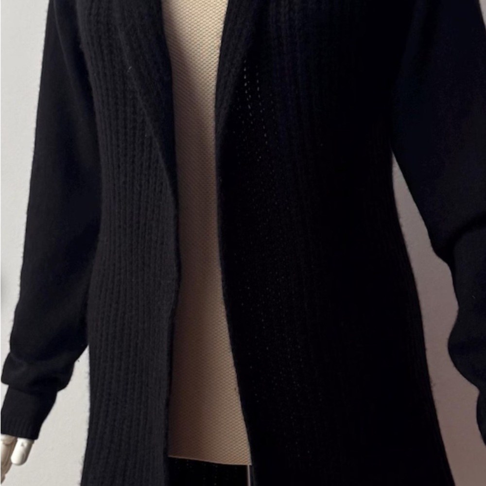 Philosophy by republic Elegant Black Cashmere Knit cardigan